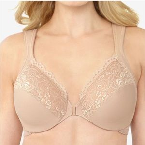 Glamorise Tan Wonderwire Front Close Bra 46C